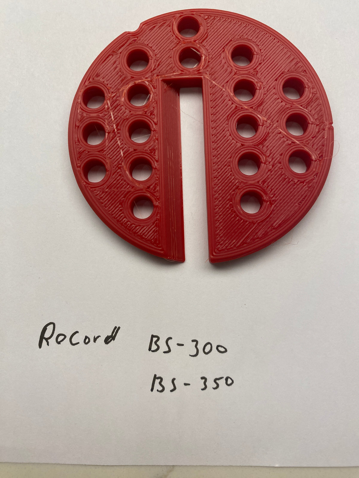 2x TOOLAX Bandzaagtafel Inzetstuk voor Record BS-300 BS-350