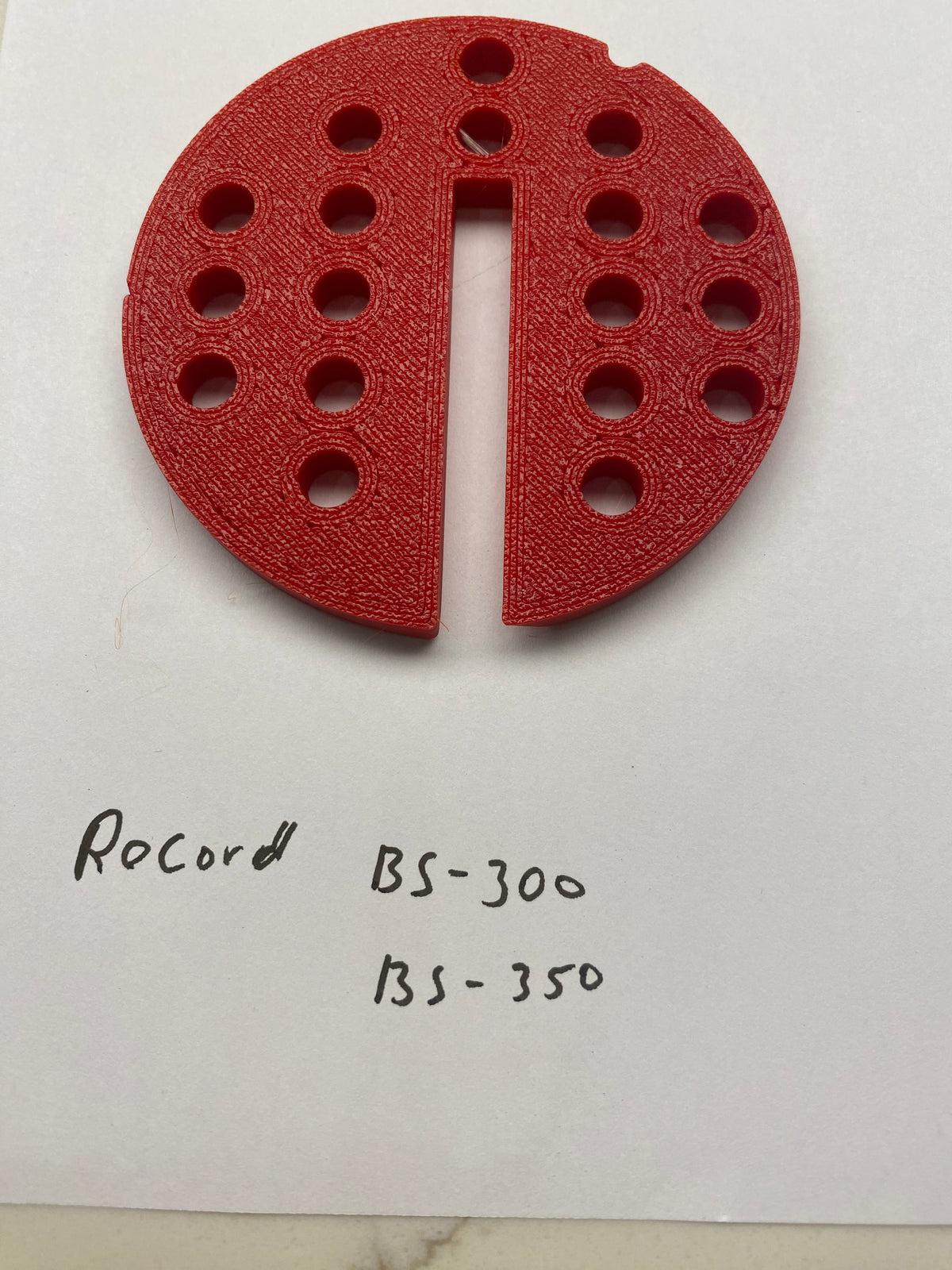 2x TOOLAX Bandzaagtafel Inzetstuk voor Record BS-300 BS-350