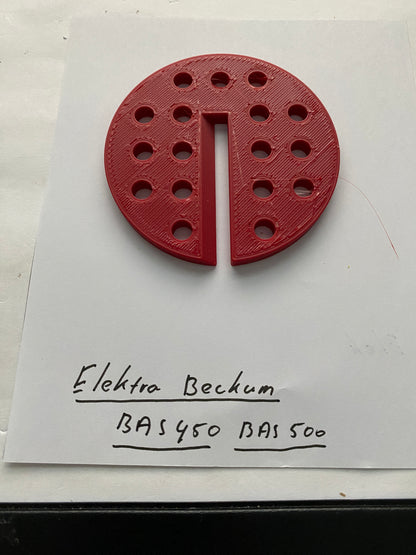 2x insert de table de scie à ruban TOOLAX compatible avec Electra Beckum ou Metabo BAS 450 et 500