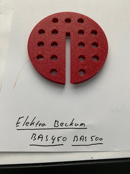 2x insert de table de scie à ruban TOOLAX compatible avec Electra Beckum ou Metabo BAS 450 et 500