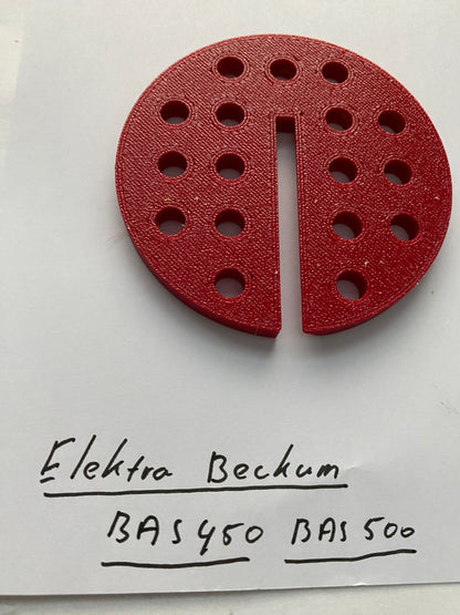 2x insert de table de scie à ruban TOOLAX compatible avec Electra Beckum ou Metabo BAS 450 et 500