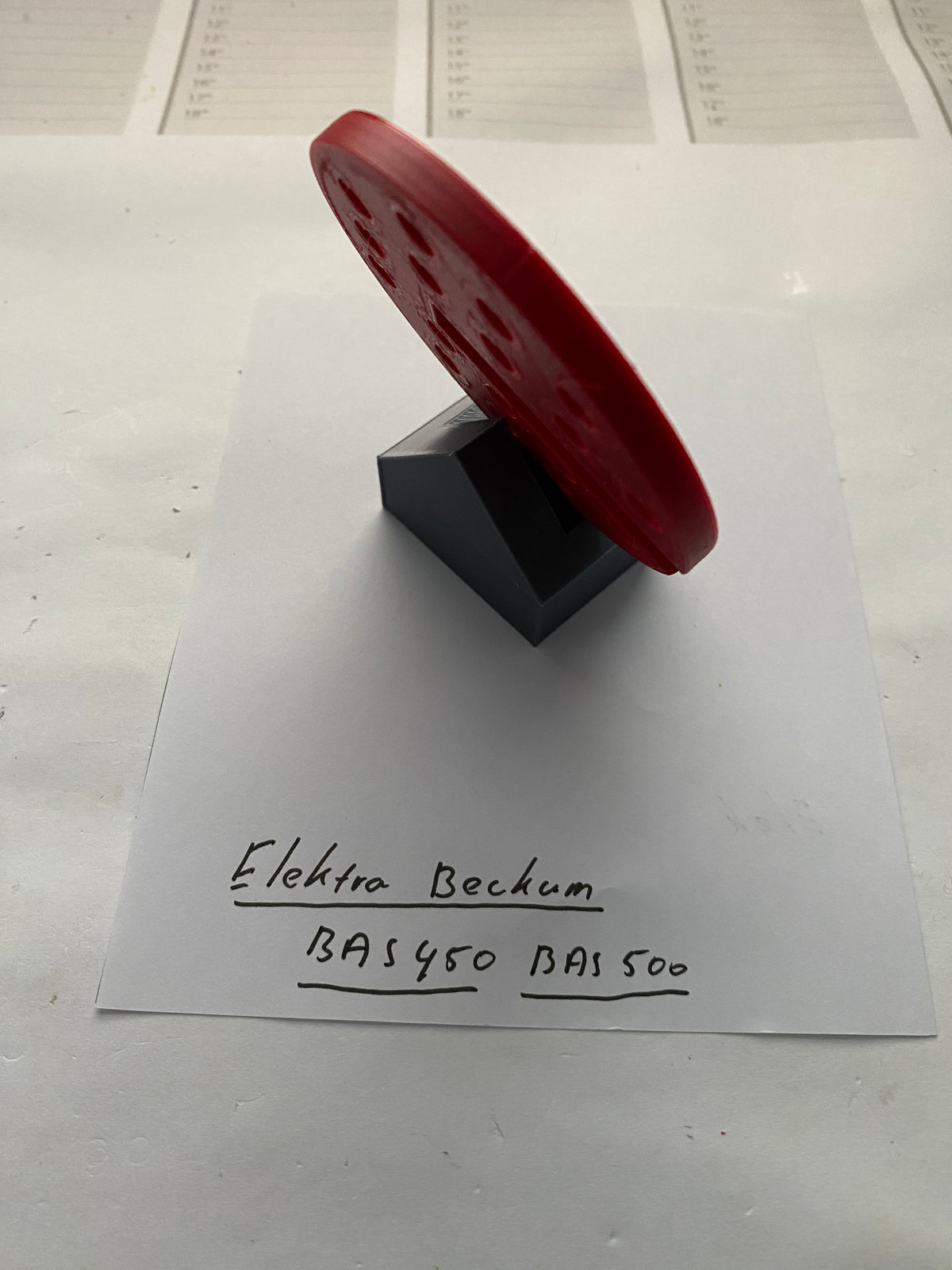 2x insert de table de scie à ruban TOOLAX compatible avec Electra Beckum ou Metabo BAS 450 et 500
