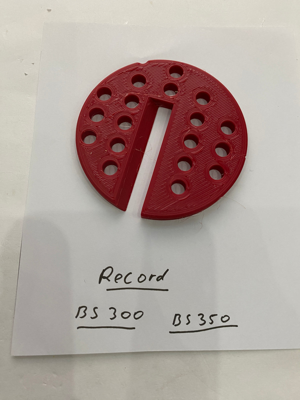 2x TOOLAX Bandzaagtafel Inzetstuk voor Record BS-300 BS-350