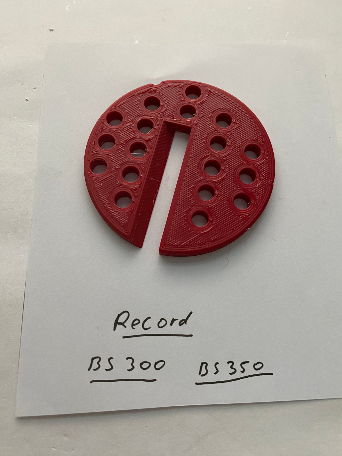 2x TOOLAX Bandzaagtafel Inzetstuk voor Record BS-300 BS-350