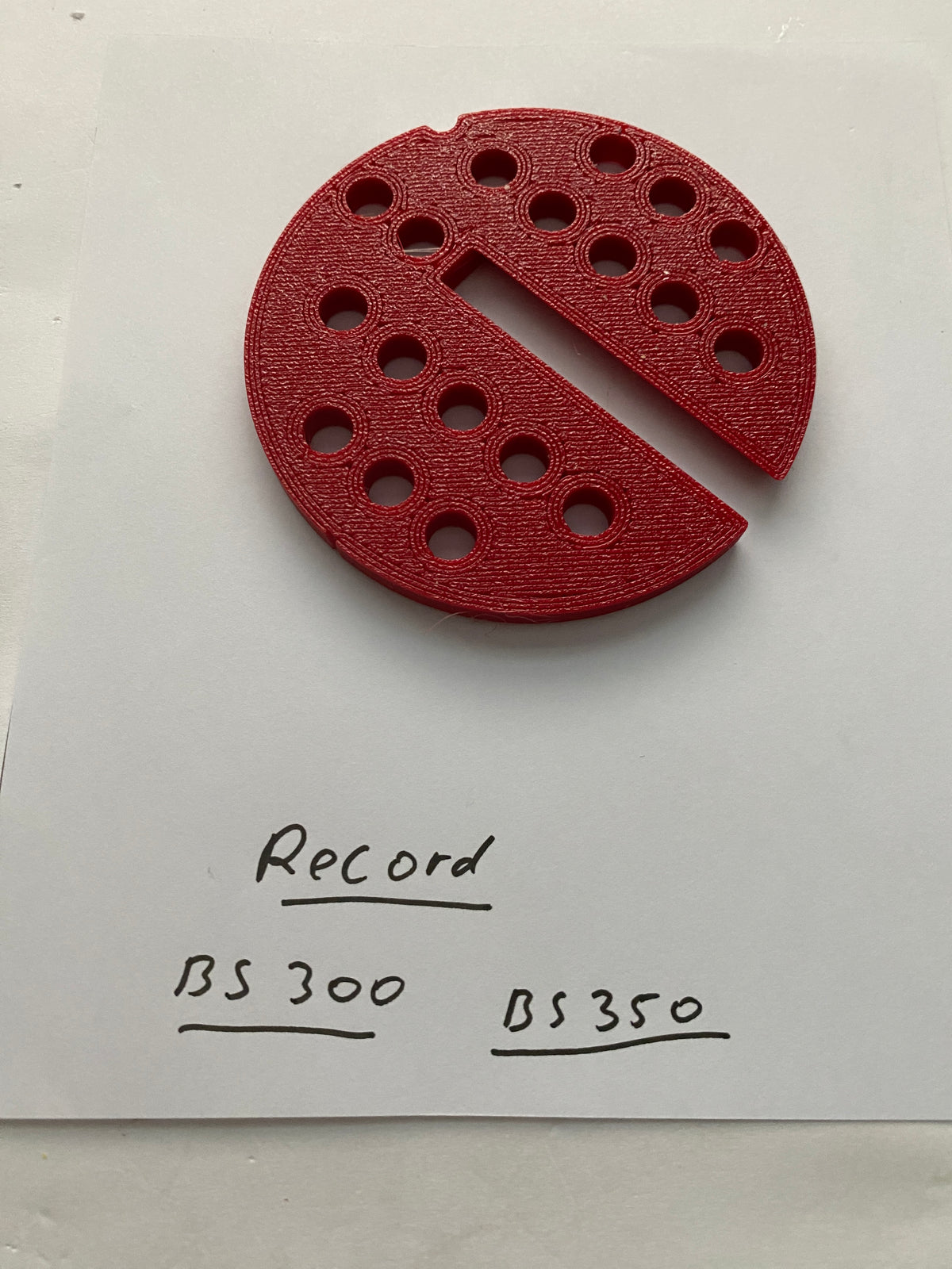 2x TOOLAX Bandzaagtafel Inzetstuk voor Record BS-300 BS-350