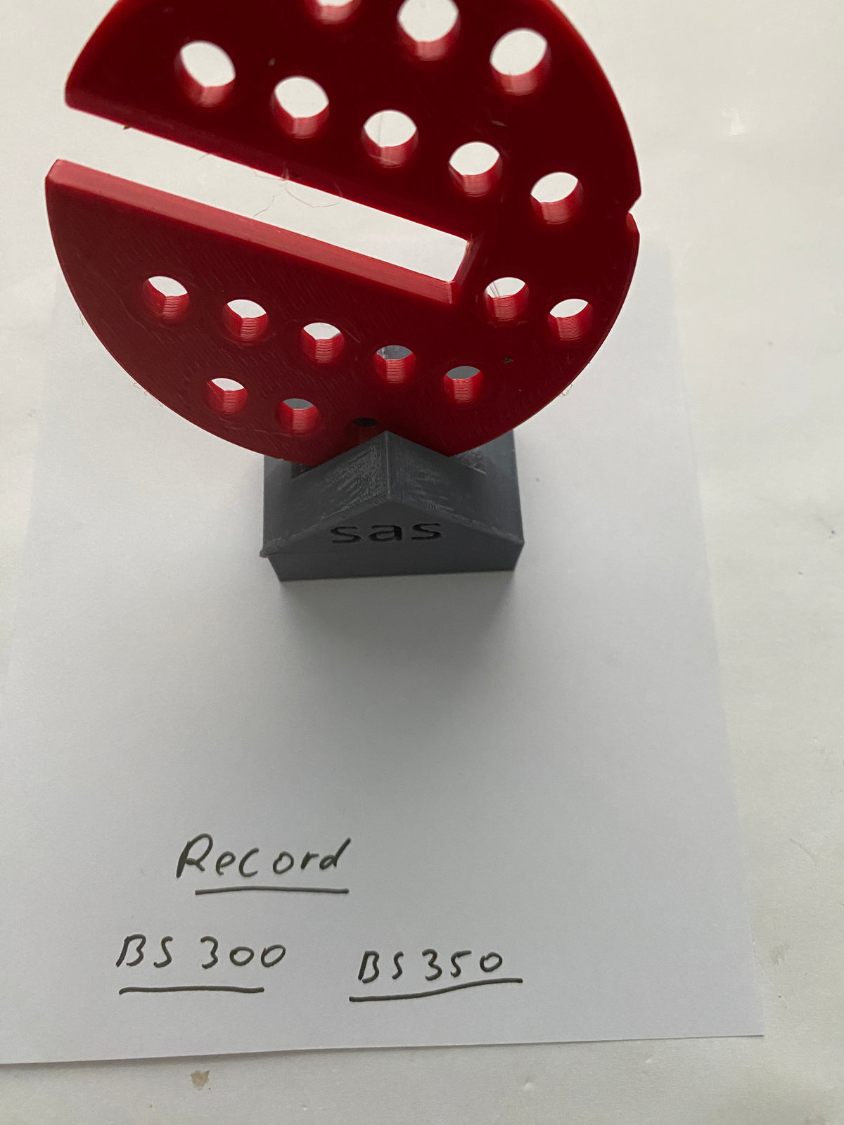 2x TOOLAX Bandzaagtafel Inzetstuk voor Record BS-300 BS-350