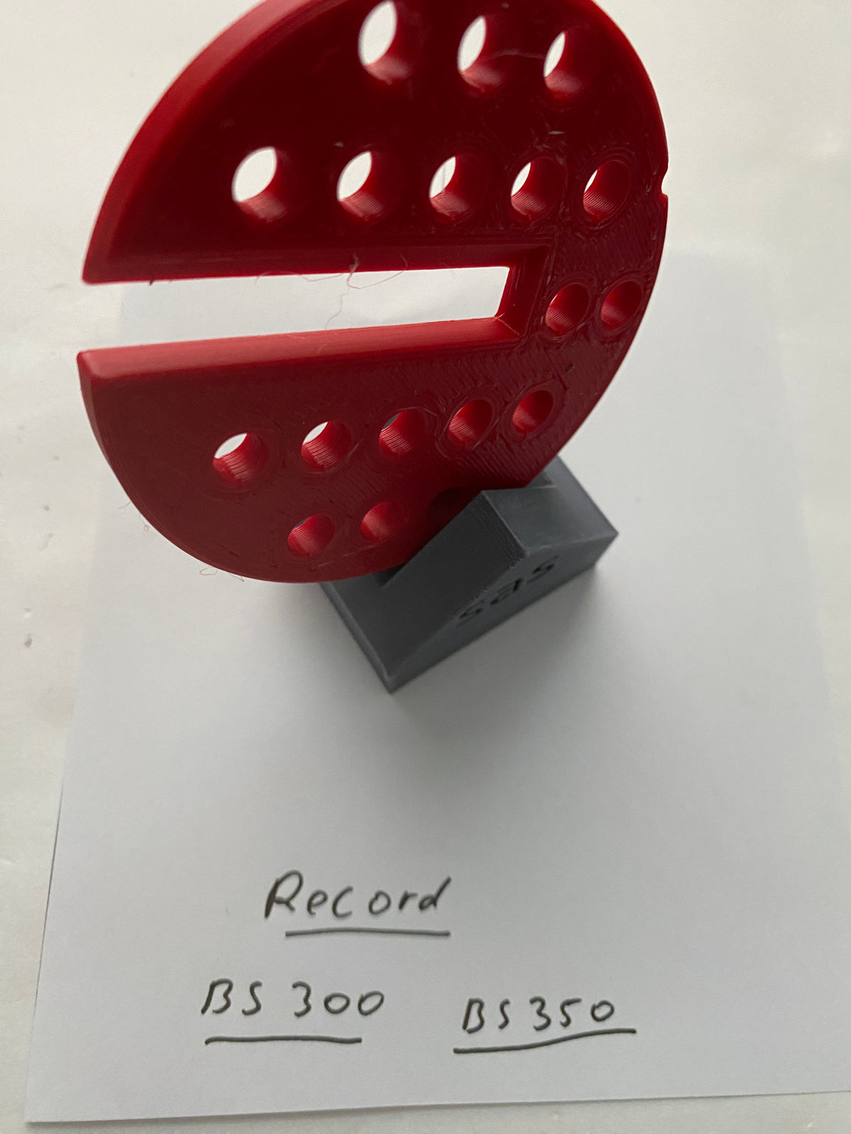 2x TOOLAX Bandzaagtafel Inzetstuk voor Record BS-300 BS-350