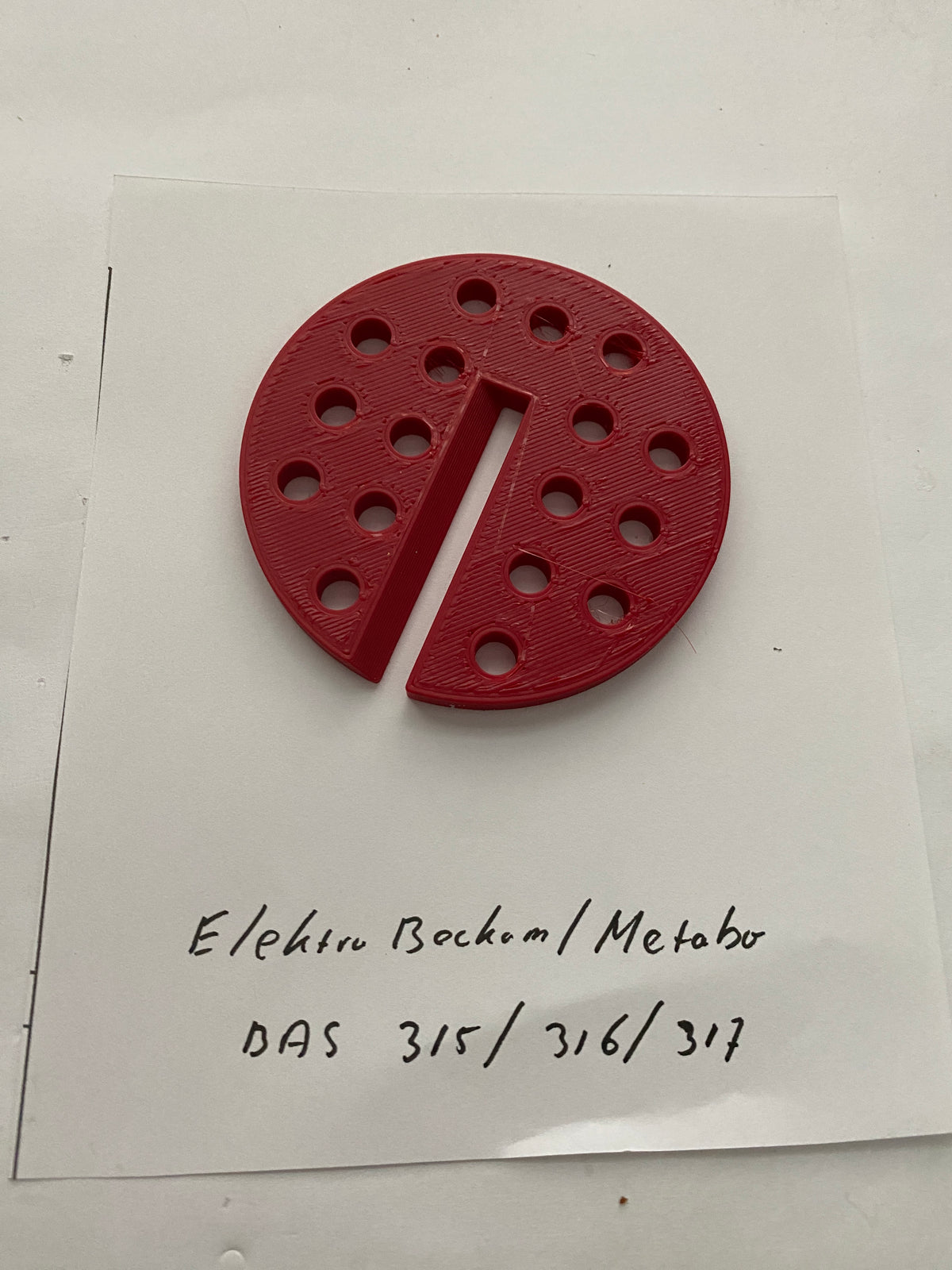 2x TOOLAX Bandsaw Table Insert to fit Electra Beckum or Metabo BAS 315 316 317