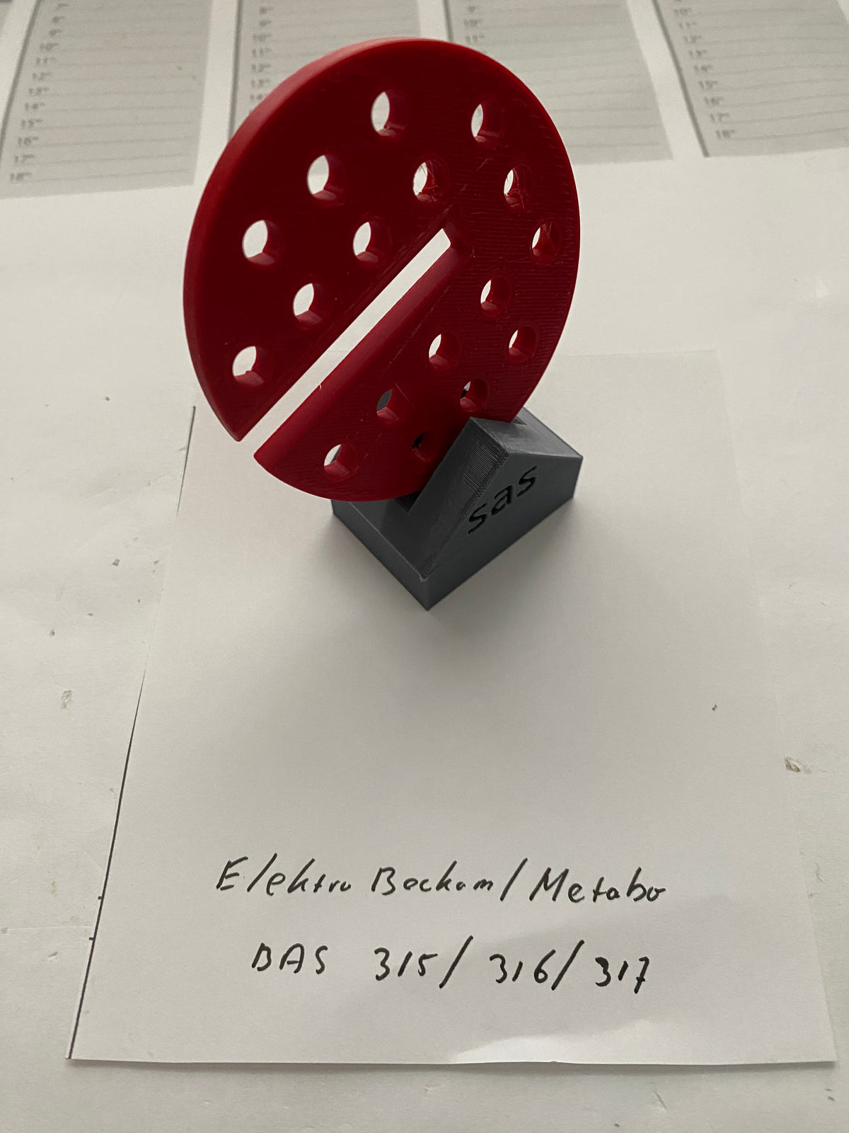 2x TOOLAX Bandsaw Table Insert to fit Electra Beckum or Metabo BAS 315 316 317