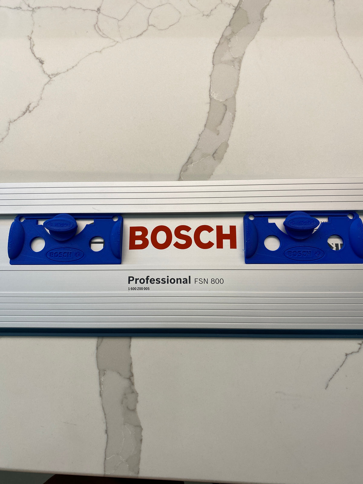 Tauchsägenanschläge / Führungsschienenanschläge / Schienenbegrenzungen / Rückschlagschutz / Wiederholschnitte 1 PAAR passend für Bosch Führungsschiene