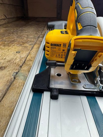 TOOLAX Führungsschienenadapterbasis – Perfekte 45° & 90° Schnitte, kompatibel mit Dewalt Kreissägen DCS570, DWE575, DCS575, DCS578, DCS573 – Passend für Makita Führungsschiene  