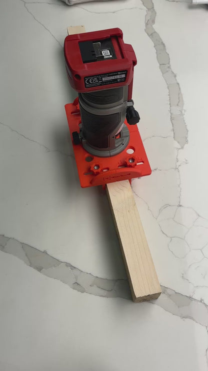 Einhell TP-ET 18 Li BL Fräsbasis-Schablone zum Herstellen von Zapfen-/Schlitzfräsungen/Nuten