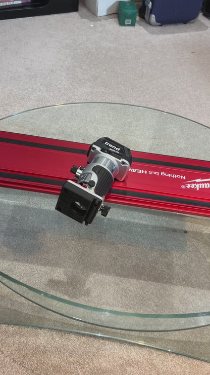 Trend T18S / R 14B Bovenfrees Geleiderailadapter voor Milwaukee Geleiderail