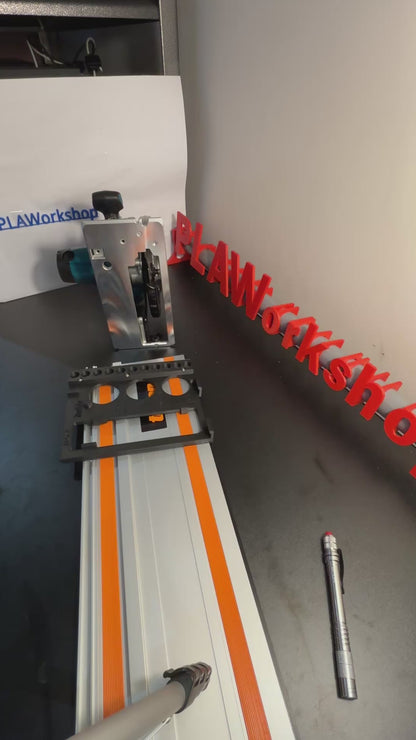 Semelle adaptatrice/patin de glissement Makita DSS610/DSS611 pour scie circulaire, compatible avec rail de guidage Triton