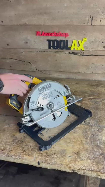 TOOLAX Guide Rail Adapter Base – Cut Perfect 45° & 90° Angles compatible with Dewalt Circular Saws DCS570, DWE575, DCS575, DCS578, DCS573 – Fits Evolution Guide Rail