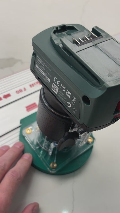 18V-8 Advanced Oberfräse Tauchbasis Führungsschienen-Adapter kompatibel mit Mafell Schiene / Führungsschiene