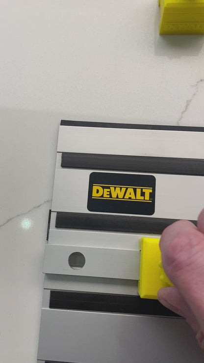 Tauchsägenanschläge / Führungsschienenanschläge / Schienenbegrenzungen / Rückschlagschutz / Wiederholschnitte 1 PAAR passend für Dewalt Führungsschiene
