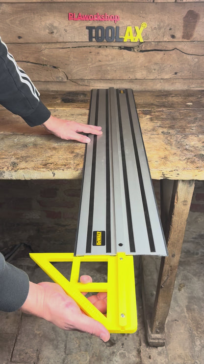 TOOLAX 45 & 90 Degree Large Angle Bevel stop for Dewalt Guide Rail