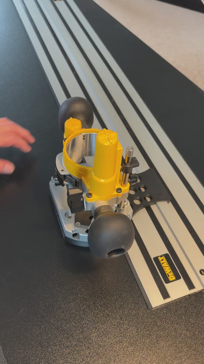 Dewalt DNP612 bovenfreesinbouwadapter voor geleiderail, passend op Dewalt geleiderail/-track