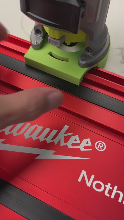 Ryobi RTR18 RTR18C R18TR P601 Tauchsockel-Schienenadapter für Milwaukee Führungsschiene