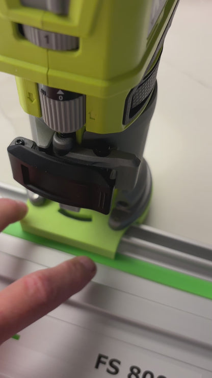 Adaptateur de base plongeante Ryobi RTR18 RTR18C R18TR P601 pour rail de guidage Festool