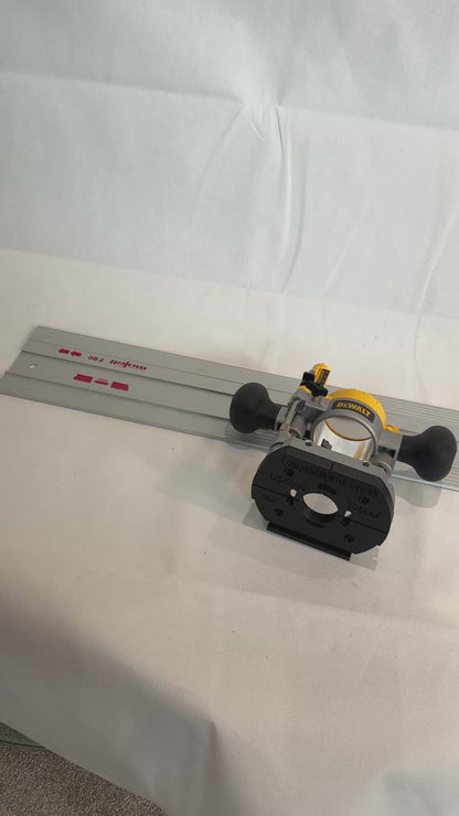 TOOLAX Adapter voor Mafell geleiderail voor Dewalt bovenfrezen: D26203, D26204 & DCW604