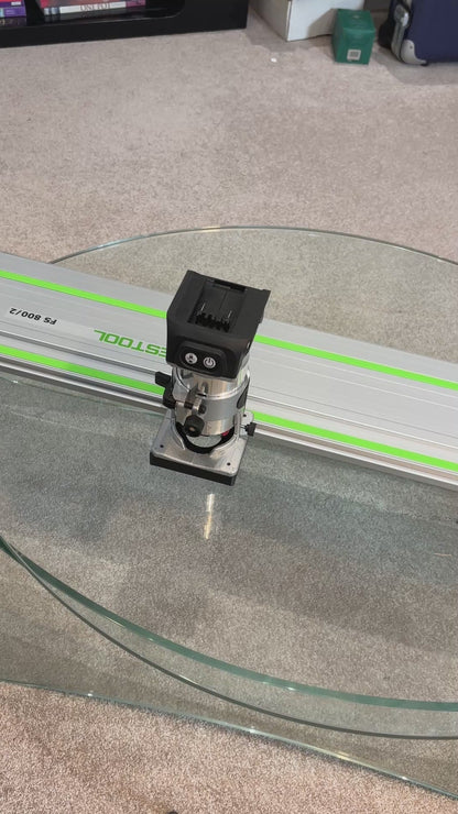 Trend T18S / R 14B kantenfrees geleiderailbasisadapter geschikt voor Festool-rail / geleiderail