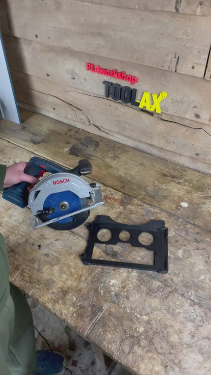 TOOLAX 45° & 90° Gleitplatte kompatibel mit Bosch GKS 18V-57