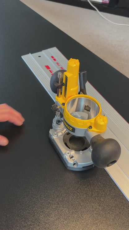 Dewalt DNP612 bovenfreesinbouwadapter voor geleiderail, passend op Mafell-geleiderails