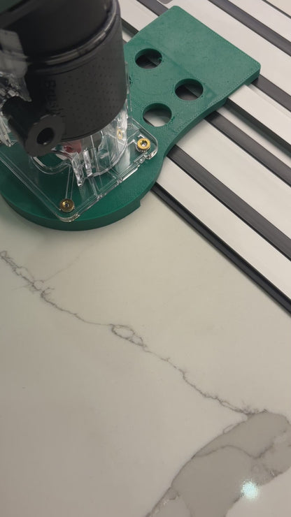 18V-8 Geavanceerde Trim Router Duikbasis Geleiderailadapter compatibel met Dewalt Geleiderail
