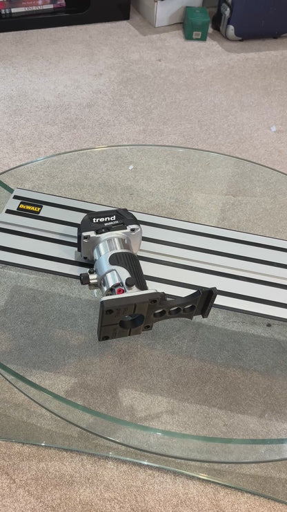 Trend T18S / R 14B Trim Router Guide Rail Adapter to Dewalt Track / Guide Rail