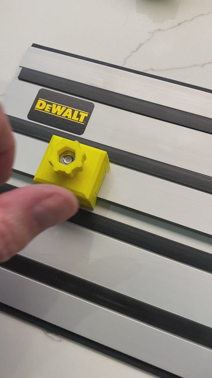 Tauchsägenanschläge / Führungsschienenanschläge / Schienenbegrenzungen / Rückschlagschutz / Wiederholschnitte 1 PAAR passend für Dewalt Führungsschiene