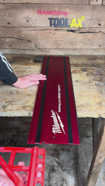 TOOLAX Large Guide Rail Square with 45 & 90 Degree Stops to fit Milwaukee Rail