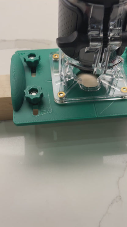 18V-8 Advanced Trim Router Base Jig compatible with Bosch